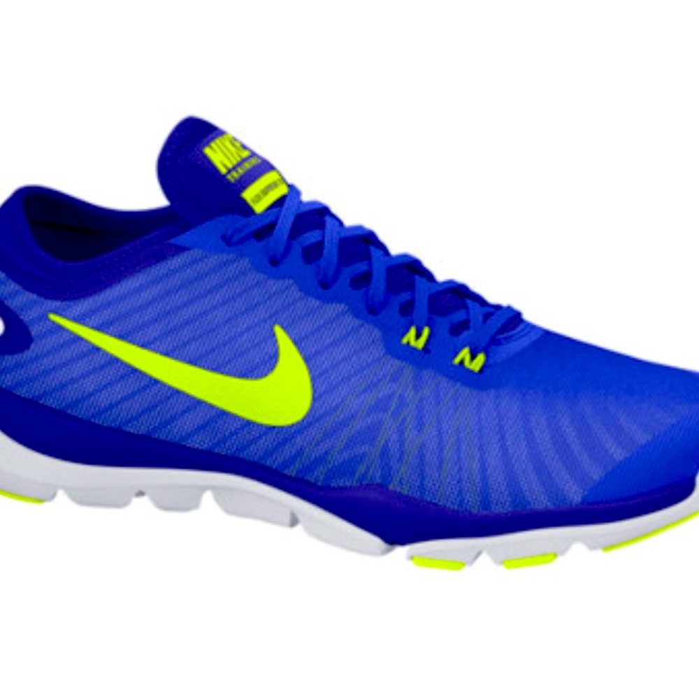 Nike Women's Flex Supreme TR 4 Cross Trainer Blue/Volt